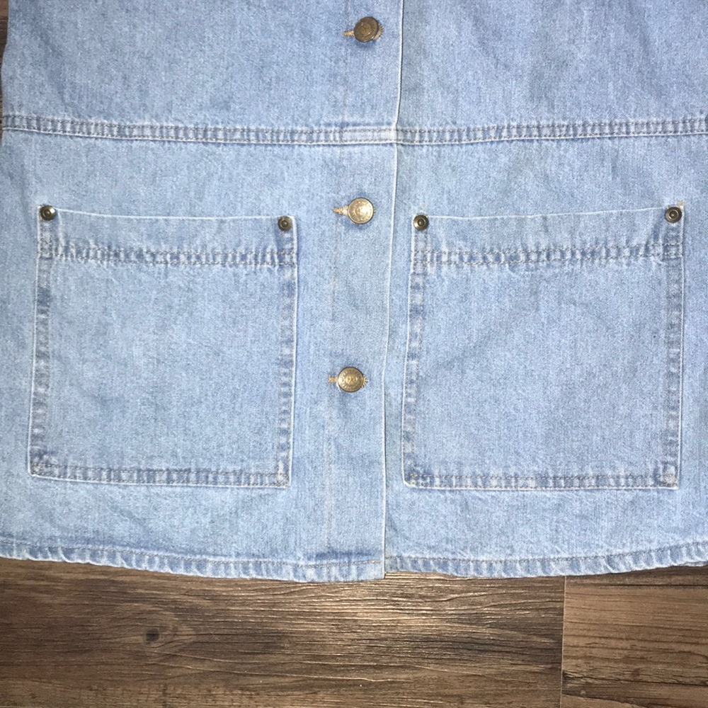 ⭐️90s Vintage blue jean vest or dress - Picture 5 of 13